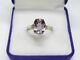 Vintage Russian Soviet Sterling Silver 875 Women's Alexandrite Ring Size 8 Ussr
