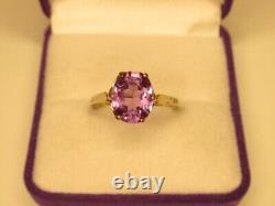 Vintage Russian Soviet Sterling Silver 875 Women's Alexandrite Ring Size 8 USSR