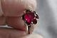Vintage Russian Soviet Sterling Silver 925 Ring Ruby Ussr, Women's Jewelry 7.25