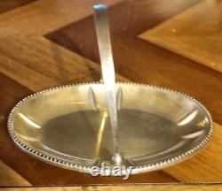 Vintage Russian Soviet (USSR) Estonian (Tallinn) 875 Gilded Silver Tray withHandle