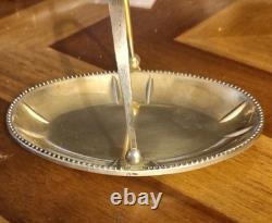 Vintage Russian Soviet (USSR) Estonian (Tallinn) 875 Gilded Silver Tray withHandle Vintage Russian Soviet (USSR) Estonian (Tallinn) 875 Gilded Silver Tray withHandle