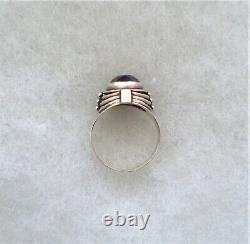 Vintage Russian Soviet USSR Sterling Silver Alexandrite Handmade Custom Ring