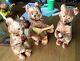 Vintage Russian Ussr Soviet Cccp Three Wind-up Bears Balalaika Works & Key