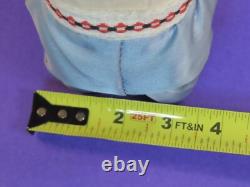 Vintage Russian USSR Soviet Wind-Up Teddy Bear Burgundy Fur 9 Tall Works
