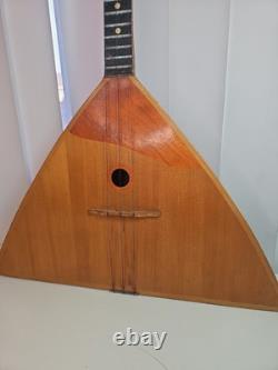 Vintage Russian balalaika, 3 strings, Made In 1972 USSR (Soviet) Leningrad