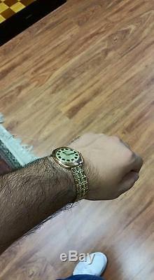 Vintage Russian watch cccp Raketa 14k rose gold two tone weave soviet bracelet