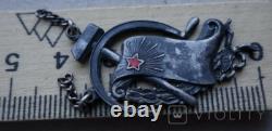 Vintage Silver 84 Token Russian Soviet Labor Enamel Imperial USSR Rare Old 1926