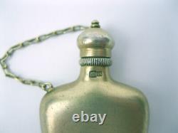Vintage Silver 875 Bottle for Perfume Goldplated Soviet Union Russian USSR
