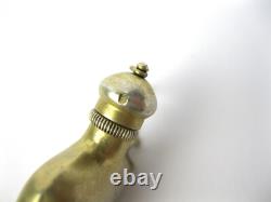 Vintage Silver 875 Bottle for Perfume Goldplated Soviet Union Russian USSR