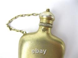 Vintage Silver 875 Bottle for Perfume Goldplated Soviet Union Russian USSR