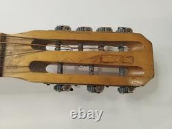 Vintage Soviet 7 String Acoustic Guitar Lunacharsky USSR Russian Project Rare