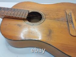 Vintage Soviet 7 String Acoustic Guitar Lunacharsky USSR Russian Project Rare