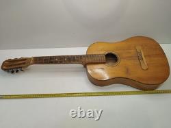 Vintage Soviet 7 String Acoustic Guitar Lunacharsky USSR Russian Project Rare