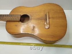 Vintage Soviet 7 String Acoustic Guitar Lunacharsky USSR Russian Project Rare
