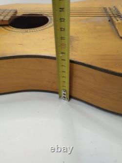 Vintage Soviet 7 String Acoustic Guitar Lunacharsky USSR Russian Project Rare