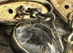 Vintage Soviet 875 Silver Rock Crystal Cufflinks USSR Sverdlovsk Boxed Set