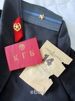 Vintage Soviet Armed Forces Jacket with KGB Russian Police ID Booklet