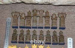 Vintage Soviet Art Chess Ancient Russian Warriors Heavy Plastic Set USSR