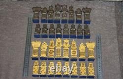 Vintage Soviet Art Chess Ancient Russian Warriors Heavy Plastic Set USSR