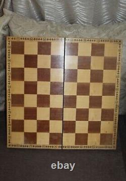 Vintage Soviet Art Chess Ancient Russian Warriors Heavy Plastic Set USSR