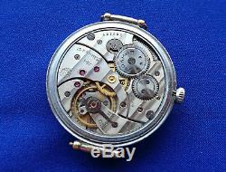 Vintage Soviet CCCP USSR russian slim pocket wrist watch MOLNIJA 15 jewels