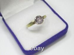 Vintage Soviet Ring Russian Sterling Silver 875 Alexandrite Stone Size 8 USSR
