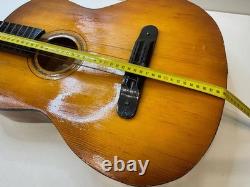 Vintage Soviet Russian 7-String Acoustic Guitar USSR Parlor With Original Case