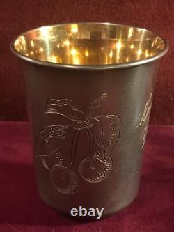 Vintage Soviet Russian 875 Silver Cup 1958