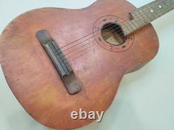 Vintage Soviet Russian Acoustic Guitar Chernihiv USSR 1970s Rare Musical Item