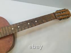 Vintage Soviet Russian Acoustic Guitar Chernihiv USSR 1970s Rare Musical Item