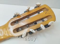 Vintage Soviet Russian Acoustic Guitar Chernihiv USSR 1970s Rare Musical Item