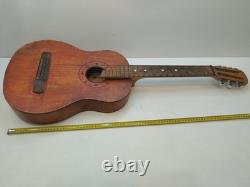 Vintage Soviet Russian Acoustic Guitar Chernihiv USSR 1970s Rare Musical Item
