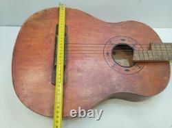 Vintage Soviet Russian Acoustic Guitar Chernihiv USSR 1970s Rare Musical Item