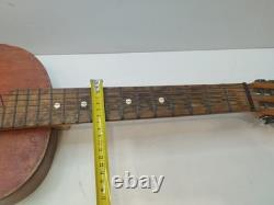 Vintage Soviet Russian Acoustic Guitar Chernihiv USSR 1970s Rare Musical Item
