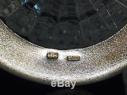 Vintage Soviet Russian Cut Crystal and Silver Wine Set, Moscow, circa 1960s