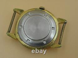 Vintage Soviet Russian Kirovskie Krab USSR mens original watch Gold-Plated case