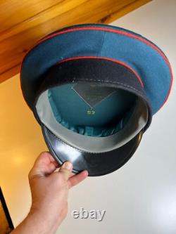 Vintage Soviet Russian Officer Visor Hat USSR Army Cap Zarnitsa Moscow 1990s 90s