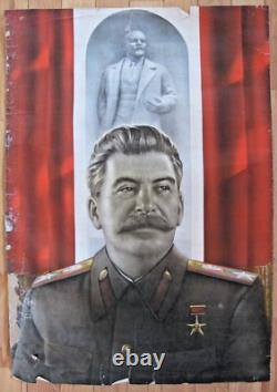 Vintage Soviet Russian Poster, 1950s very rare, 100% Original