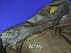 Vintage Soviet Russian Russia USSR Aviator Military Pilot Flight Leather Jacket