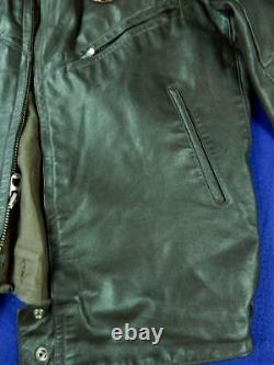 Vintage Soviet Russian Russia USSR Aviator Military Pilot Flight Leather Jacket
