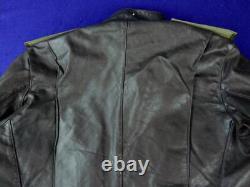Vintage Soviet Russian Russia USSR Aviator Military Pilot Flight Leather Jacket