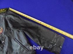Vintage Soviet Russian Russia USSR Aviator Military Pilot Flight Leather Jacket