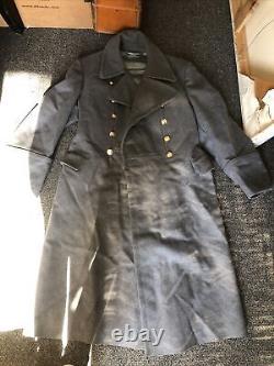 Vintage Soviet Russian Russia USSR Navy Pea Coat Jacket Size L