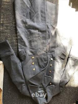 Vintage Soviet Russian Russia USSR Navy Pea Coat Jacket Size L