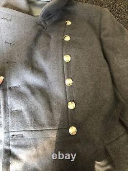Vintage Soviet Russian Russia USSR Navy Pea Coat Jacket Size L