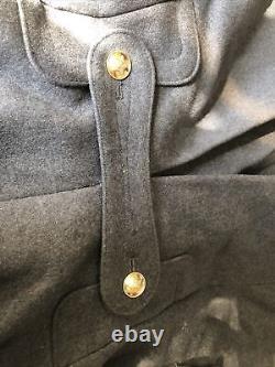 Vintage Soviet Russian Russia USSR Navy Pea Coat Jacket Size L