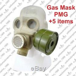 Vintage Soviet Russian USSR Military PMG Gas Mask with original bag SIZE 1