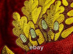 Vintage Soviet Russian USSR Ukrainian Ukraine Large Velvet Red Flag Banner