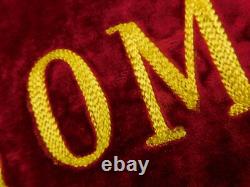Vintage Soviet Russian USSR Ukrainian Ukraine Large Velvet Red Flag Banner