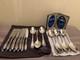 Vintage Soviet Russian Ussr Hep Flatware Lot 12 Knives & 9 Spoons + Bonus Frame